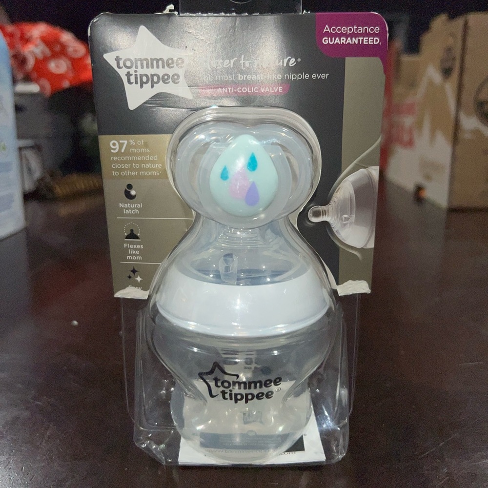 Tommee Tippee bottle and pacifier